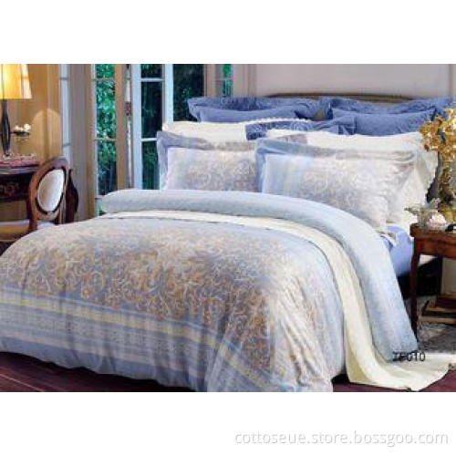 Simple Durable Soft Cotton Fabric Sateen Bedding Sets ISO A